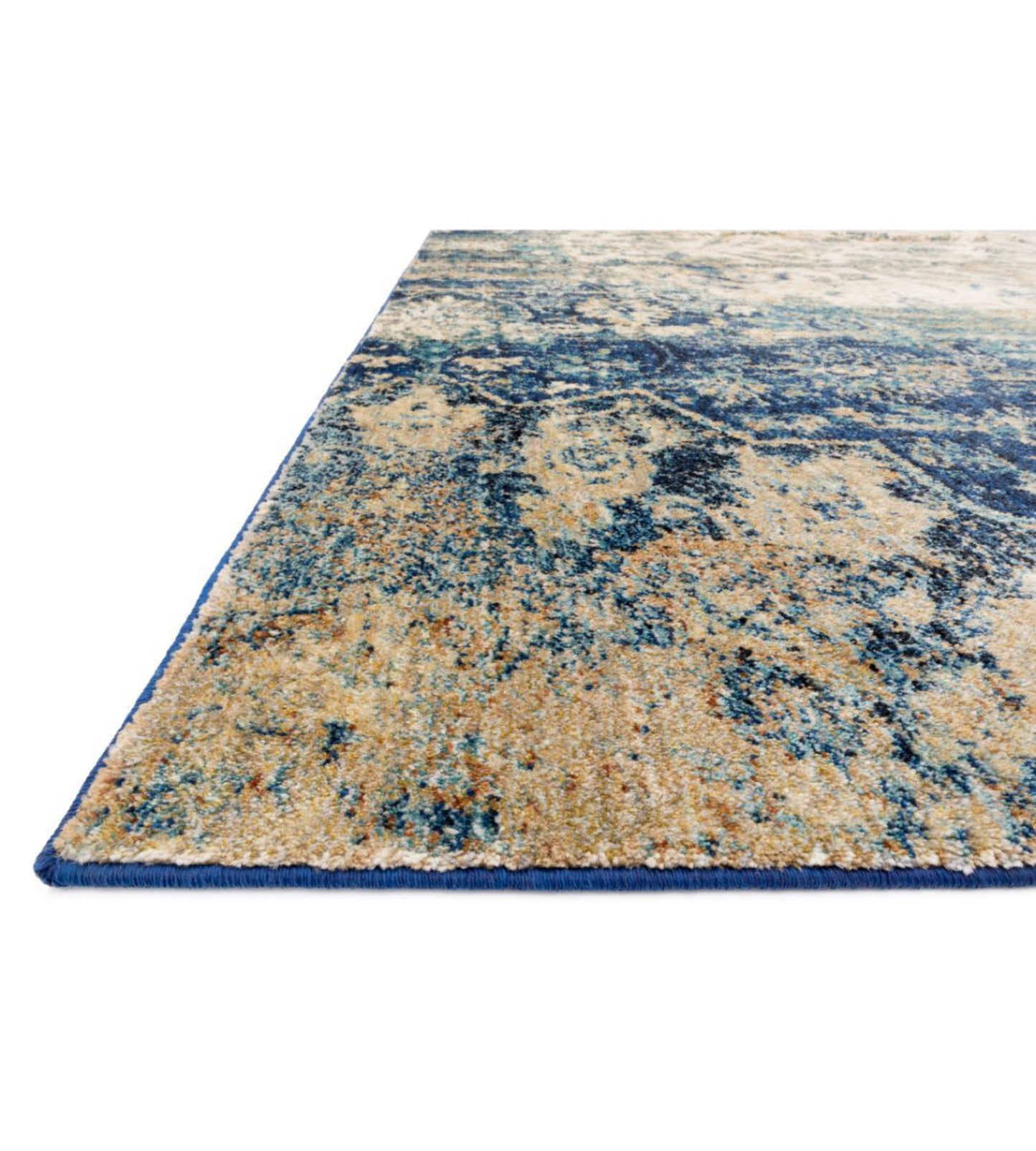 Anastasia Blue/Ivory Rug - 201x279cm