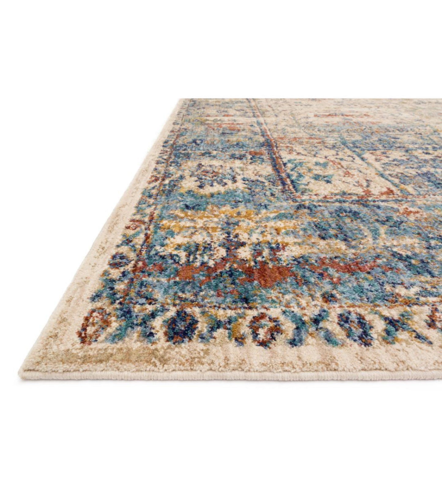 Anastasia Sand/Blue Rug - 201x209cm