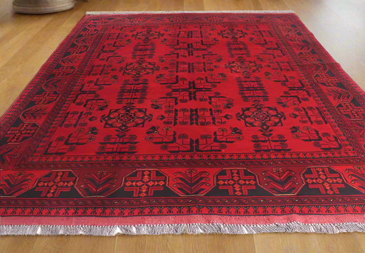 Afghan Hand Knotted Khal Mohammadi Rug 205x155