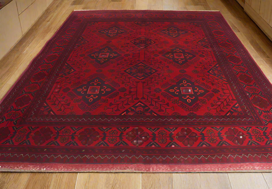 Afghan Hand Knotted Khal Mohammadi Rug 200x150