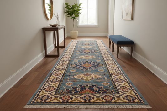 Handmade Afghan Kazak Runner 300x82