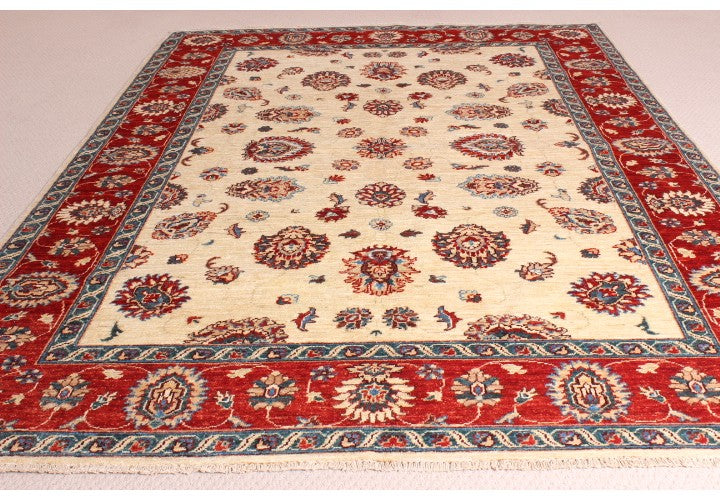 Afghan Fine Hand Knotted Ziegler Rug - 245x175cm