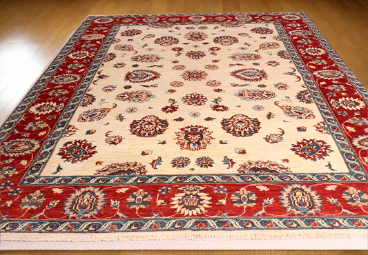 Afghan Fine Hand Knotted Ziegler Rug - 245x175cm