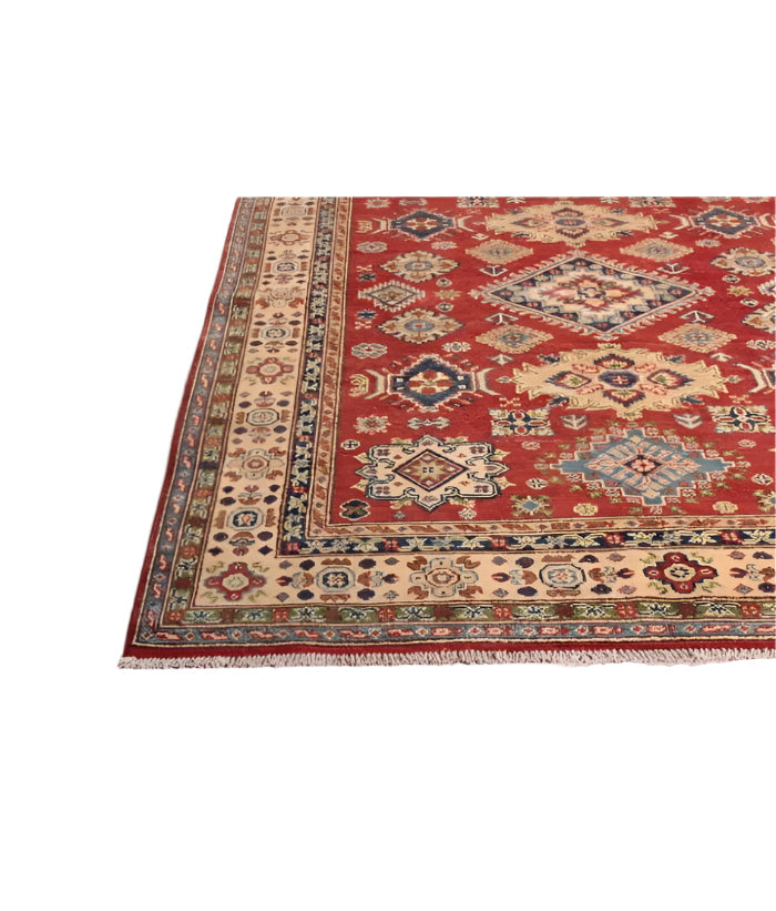 Hand Knotted Ghazni Kazak Rug - 210x160