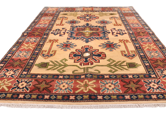 Handmade Ghazni Kazak Rug - 150x100