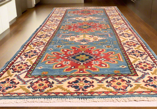 Handmade Ghazni Kazak Runner - 205x80