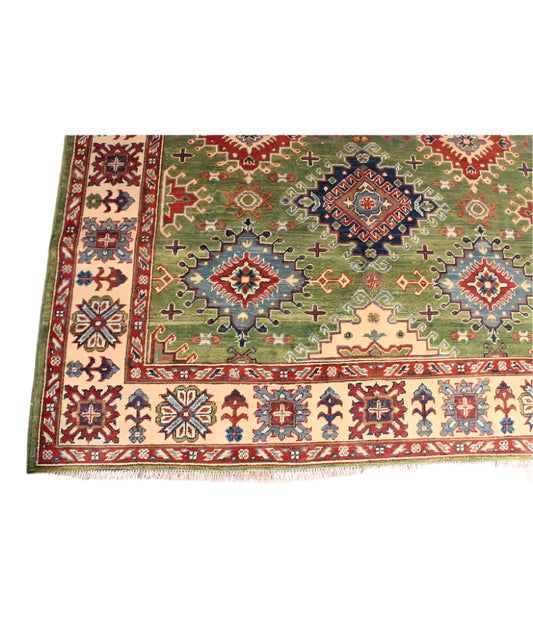 Hand Knotted Afghan Ghazni Kazak Rug 240x170
