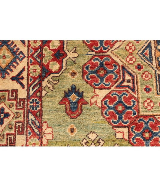 Hand Knotted Ghazni Kazak Rug - 210x150