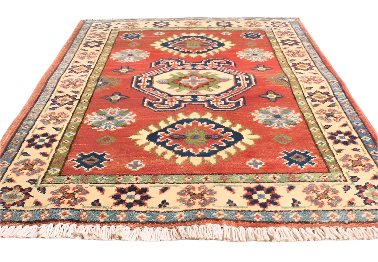 Handmade Afghan Kazak Rug 85x63