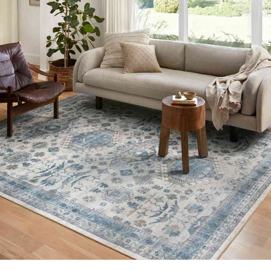 Heidi Ivory/Ocean Rug - 150x229cm