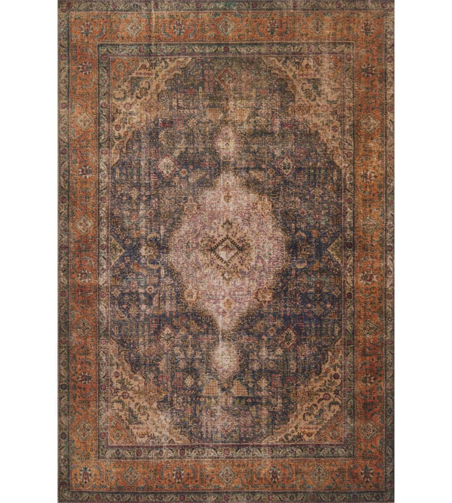 Loren Plum Multi Color Rug - 274Cm x 366Cm