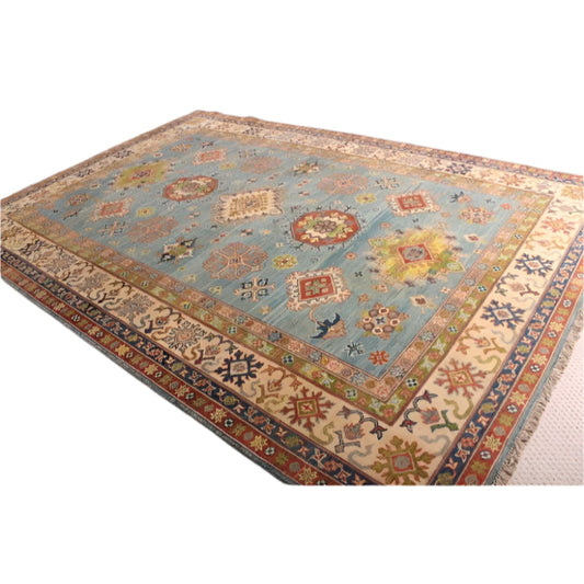 Hand Knotted Afghan Kazak Rug 300x200