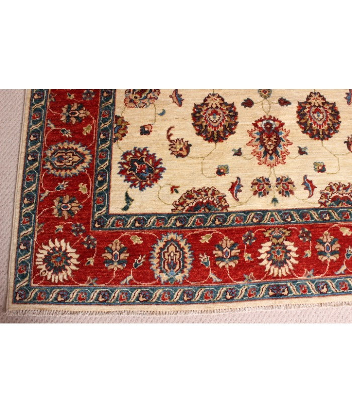 Fine Hand Knotted Afghan Ziegler Rug - 245x175