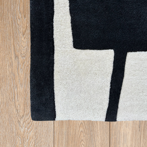 Kalu Black/White Rug