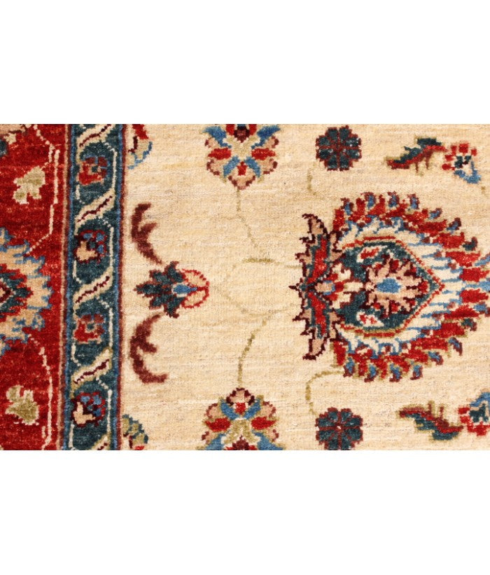 Fine Hand Knotted Afghan Ziegler Rug - 245x175