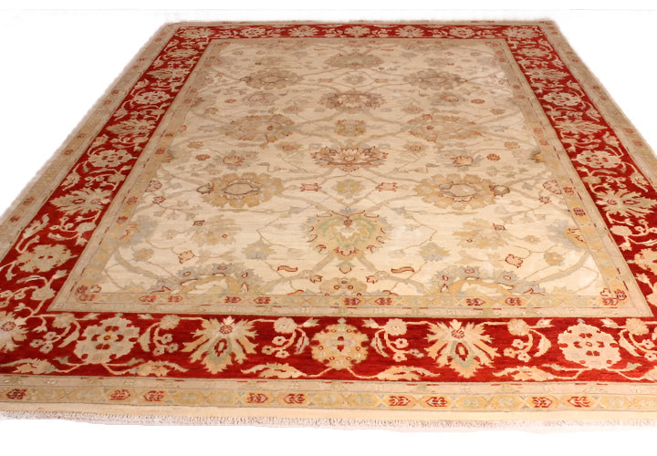 Fine Hand Knotted Afghan Ziegler Rug - 310x250cm