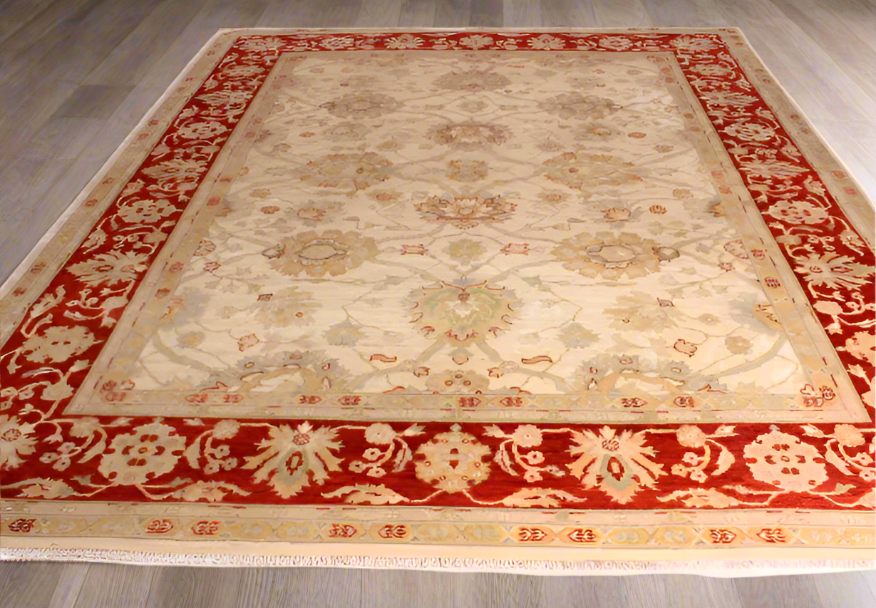 Fine Hand Knotted Afghan Ziegler Rug - 310x250cm