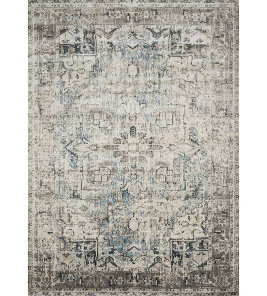 Anastasia Blue/Slate Rug - 201x279cm