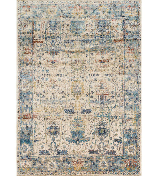 Anastasia Sand/Blue Rug - 201x209cm