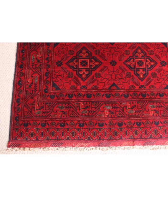 Afghan Hand Knotted Khal Mohammadi Rug 205x130