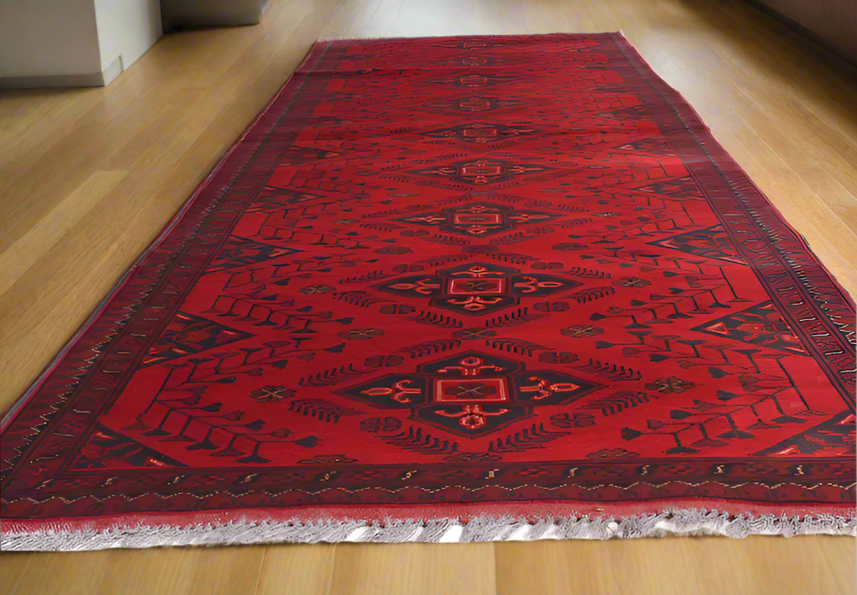 Afghan Khal Mohammadi Hand Knotted Runner 300x82