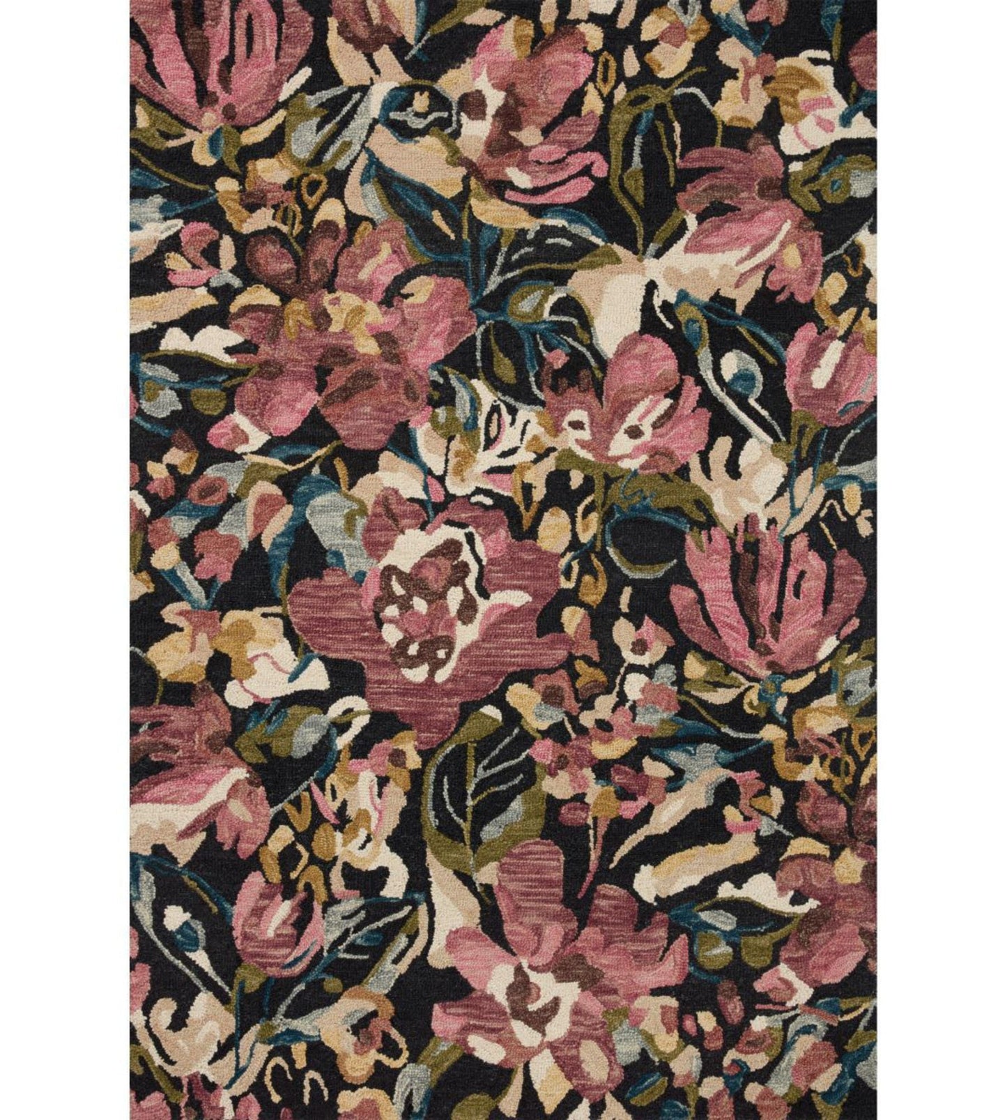 Bella Donna Black Berry Rug - 152x229cm