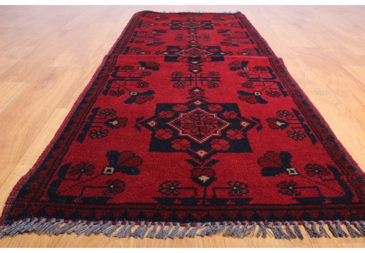 Afghan Andkhoy Hand Knotted Rug 150x55
