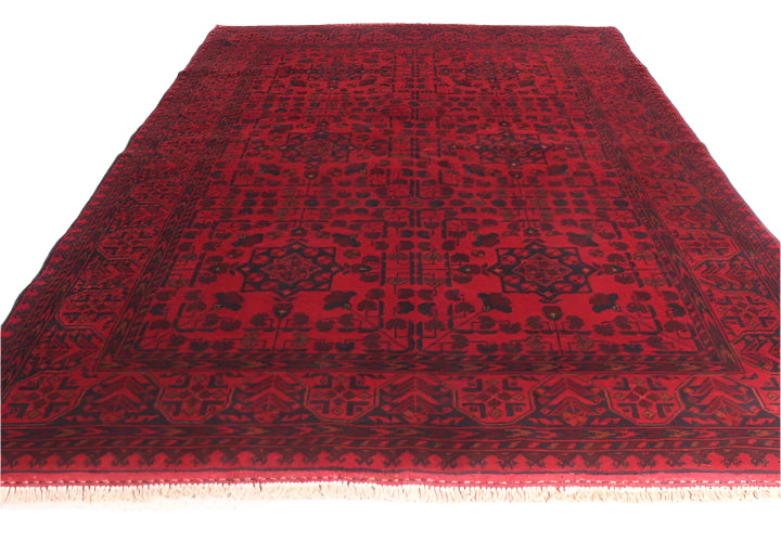 Afghan Hand Knotted Khal Mohammadi Rug 205x130