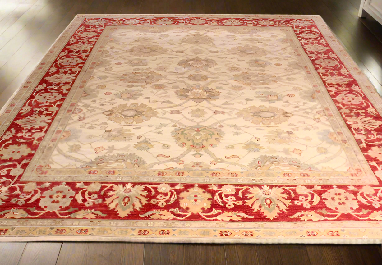 Fine Hand Knotted Afghan Zeigler Rug - 310x255cm