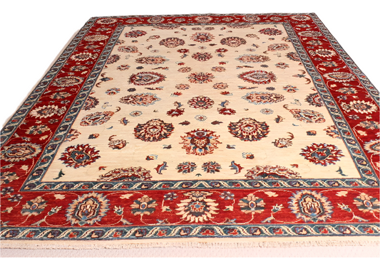 Afghan Fine Hand Knotted Ziegler Rug - 245x175cm