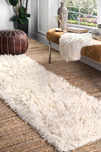 Flokati Pure Wool Rug 70x140cm