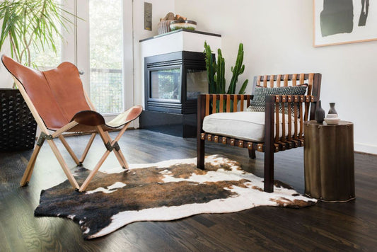 Grand Canyon Faux Cow Hide Rug - Beige/Brown