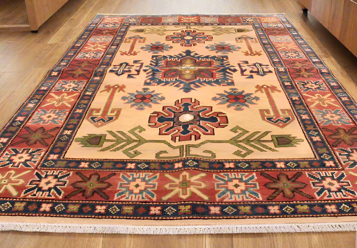 Handmade Ghazni Kazak Rug - 150x100