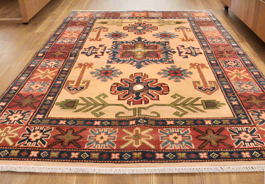 Handmade Ghazni Kazak Rug - 150x100
