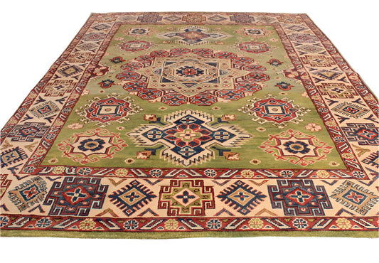 Hand Knotted Ghazni Kazak Rug - 210x150
