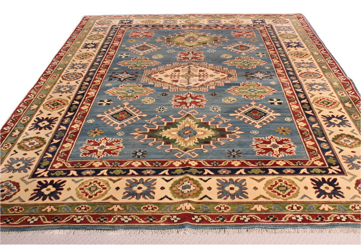 Hand Knotted Afghan Ghazni Kazak Rug 230x170
