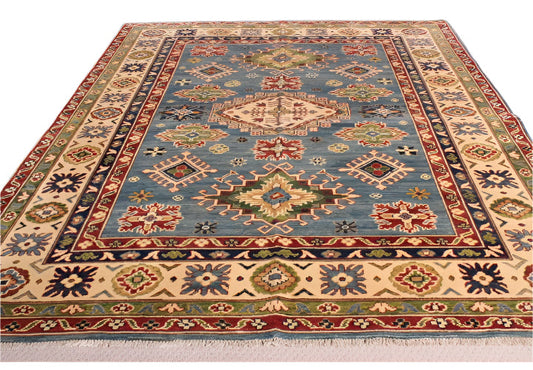 Hand Knotted Afghan Ghazni Kazak Rug 230x170