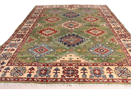 Hand Knotted Afghan Ghazni Kazak Rug 240x170