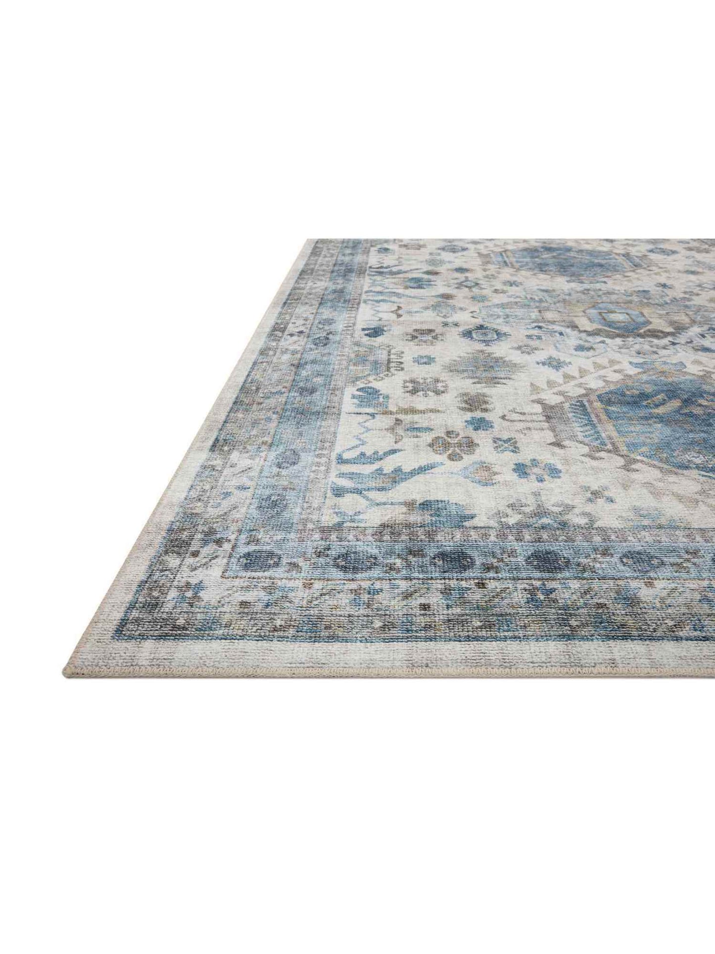Heidi Ivory/Ocean Rug - 150x229cm