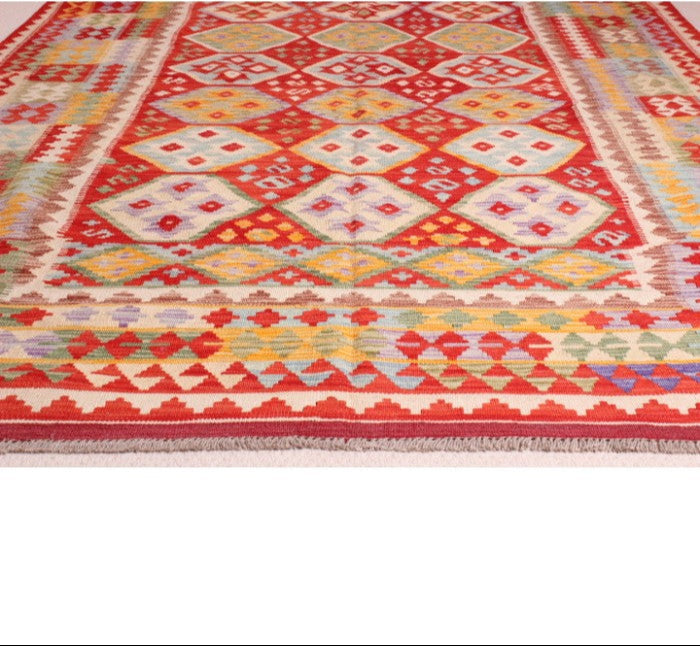 Hand Knotted Afghan Kilim Rug - 310x210
