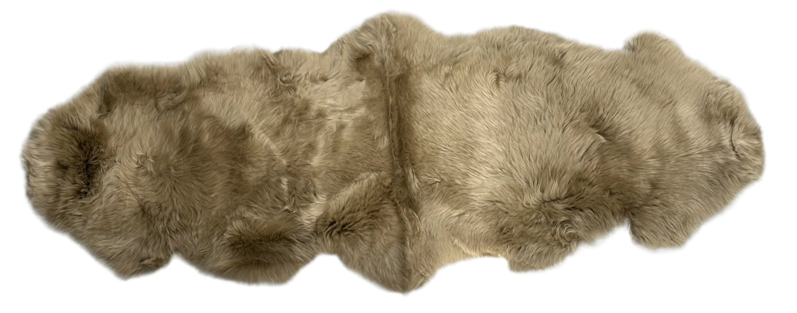 Kaikoura Long Wool Double NZ Sheepskin - Taupe – Rug Me