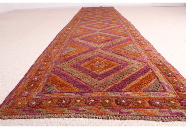 Handmade Oriental Moshwani Runner 380x75