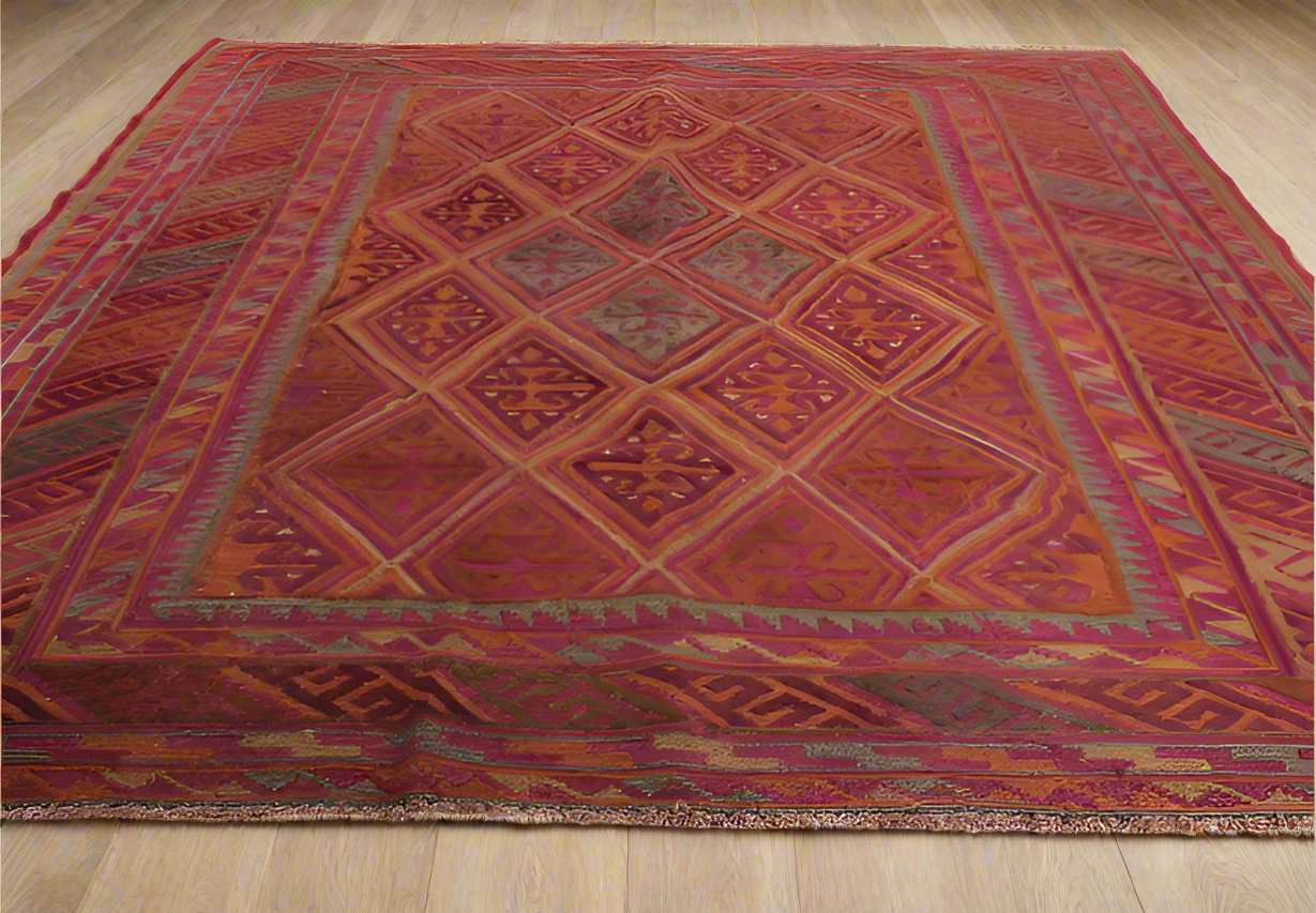 Handmade Oriental Moshwani Kilim Rug 185x140