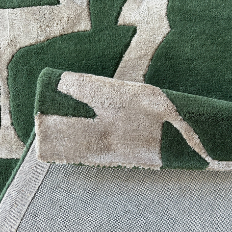 Bente Abstraction Green Rug