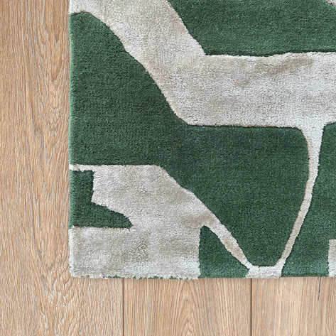 Bente Abstraction Green Rug