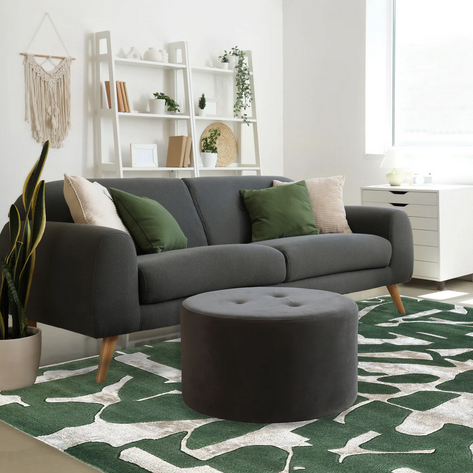 Bente Abstraction Green Rug