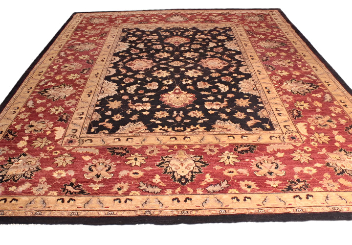 Fine Hand Knotted Afghan Ziegler Rug - 355x275cm