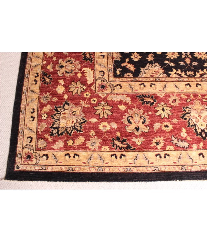 Fine Hand Knotted Afghan Ziegler Rug - 355x275cm