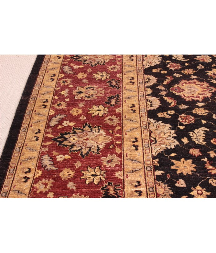 Fine Hand Knotted Afghan Ziegler Rug - 355x275cm